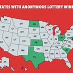 states where lottery winners can be anonymous